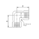 90 Elbow Female by Delta Fastener