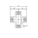 Cross Female by Delta Fastener