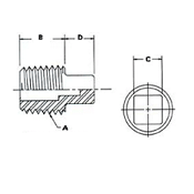 Square Pipe Plugs by Delta Fastener