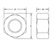 Finished Hex LHT Nuts by Delta Fastener