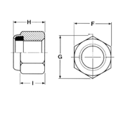 Finished Hex Nylon Insert Nuts by Delta Fastener