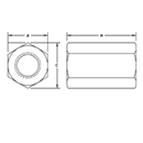 Hex Coupling Nuts by Delta Fastener