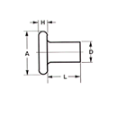 Solid Rivet - Flat by Delta Fastener