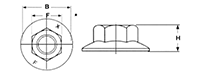 Serrated Flange Nuts for Sale