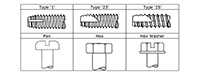 Thread Cutting Tapping Screws Type 1, 23, and 25 for Sale