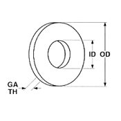 Nylon Flat Washer by Delta Fastener