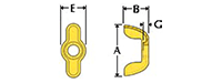 Wing Nut Stamped for Sale