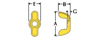 Wing Nut Stamped for Sale